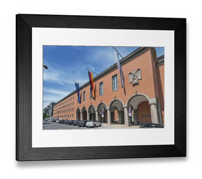 Framed Print : Oberfinanzdirektion, Munich, Upper Bavaria