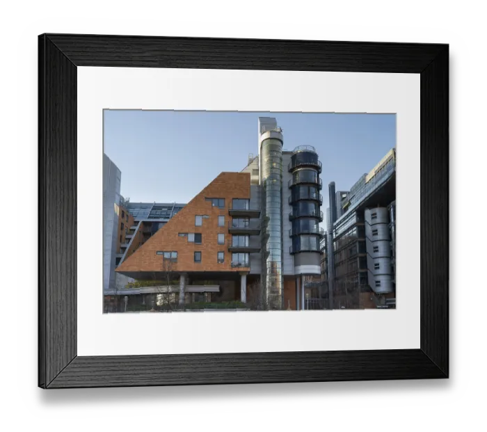 Framed Print : Modern office and residential building