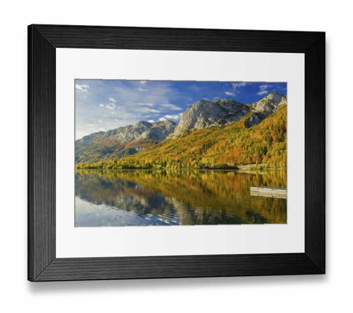 Framed Print : Grundlsee in autumn, salzkammergut