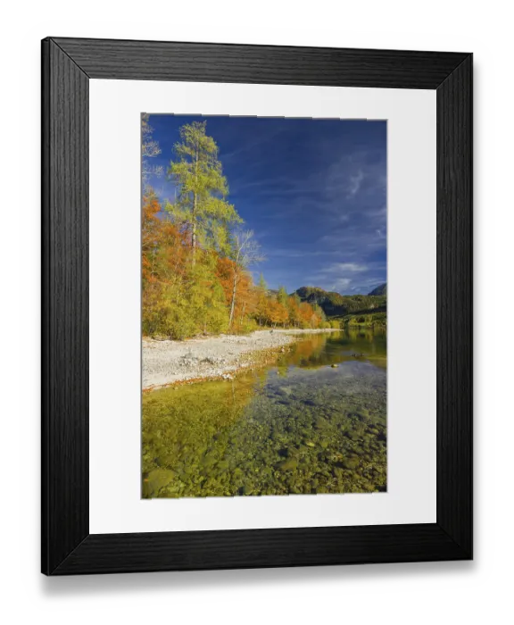 Framed Print : Grundlsee in autumn, salzkammergut