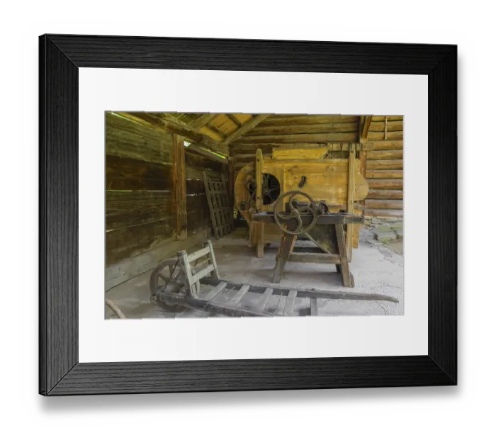 Framed Print : Museum of slovak village in Jahodnicky Hory