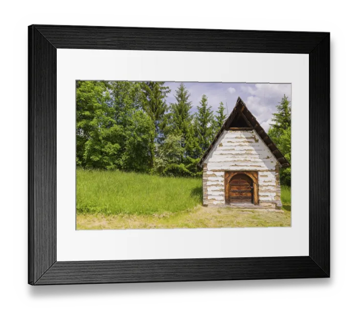 Framed Print : Museum of slovak village in Jahodnicky Hory