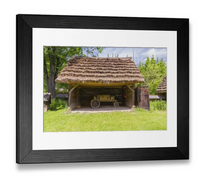 Framed Print : Museum of slovak village in Jahodnicky Hory