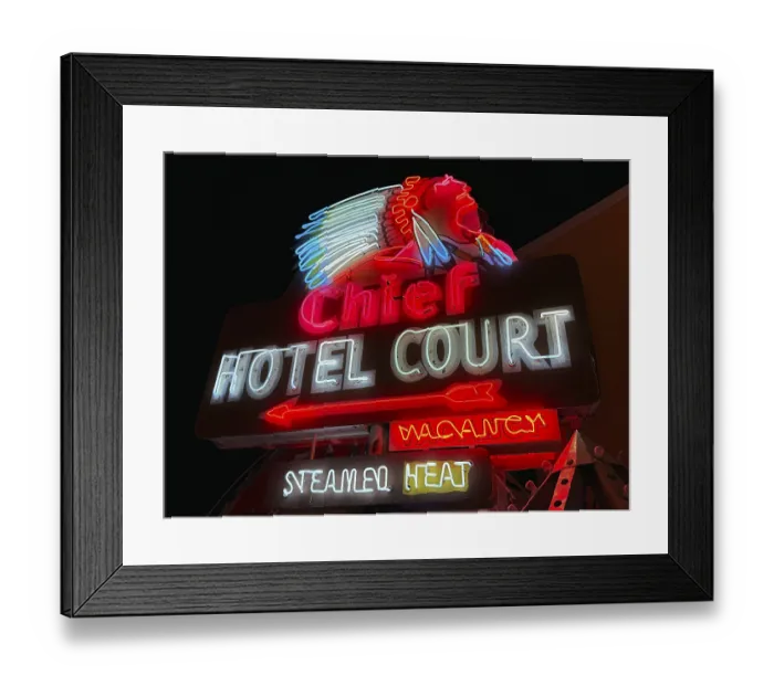 Framed Print : The Neon Museum, Neon Sign Cemetery