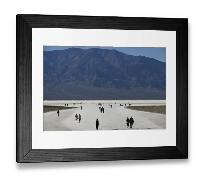 Framed Print : Badwater Basin in Death Valley National Park