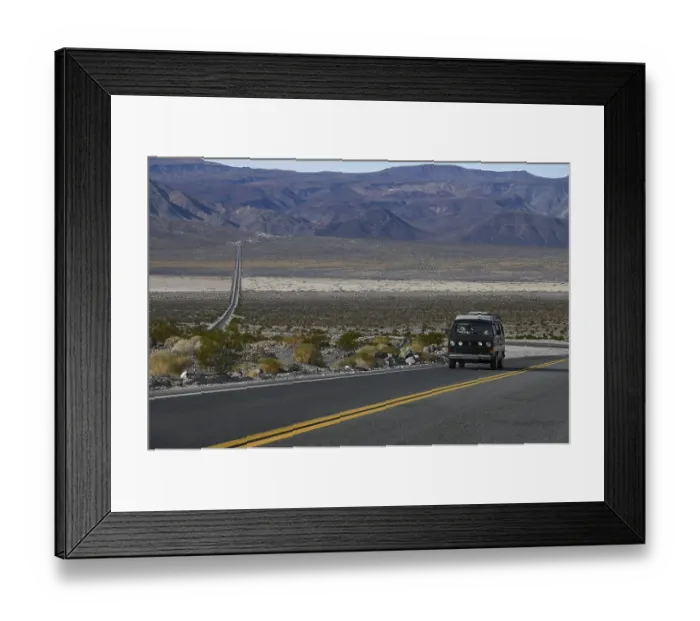 Framed Print : Road through Death Valley National Park