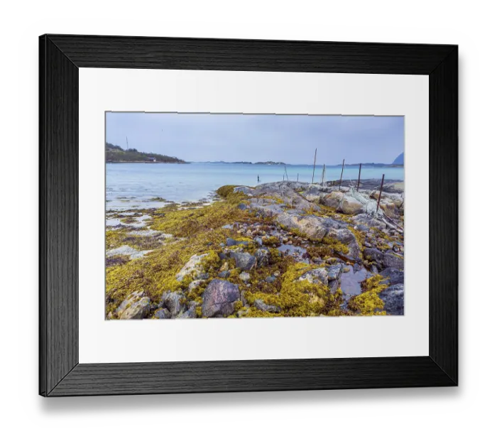 Framed Print : Landscape near Straumsnes on the island of Senja in Norway Framed Print : Landscape near Straumsnes on the island of Senja in Norway