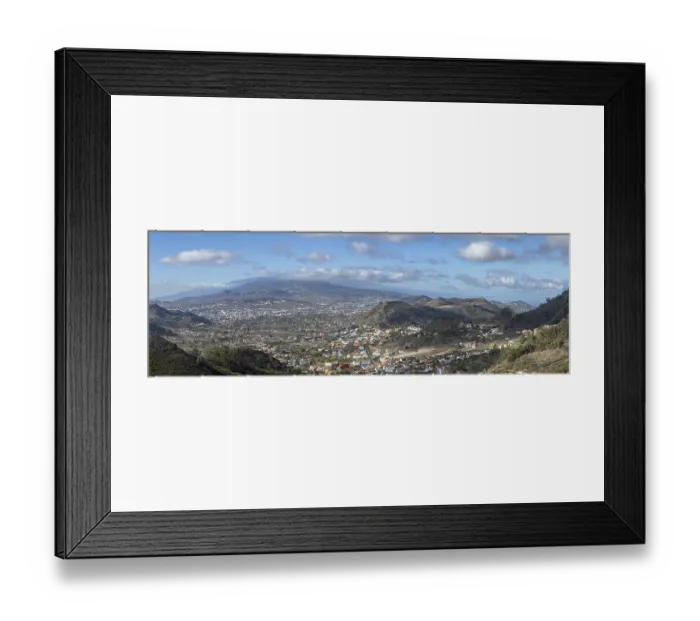Framed Print : Panorama from Mirador de Jardina to San Cristobal de La Laguna Framed Print : Panorama from Mirador de Jardina to San Cristobal de La Laguna