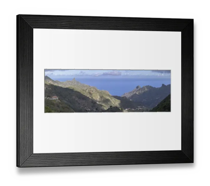 Framed Print : Atlantic coast, Tagana Valley, Barranco de la Iglesia Framed Print : Atlantic coast, Tagana Valley, Barranco de la Iglesia