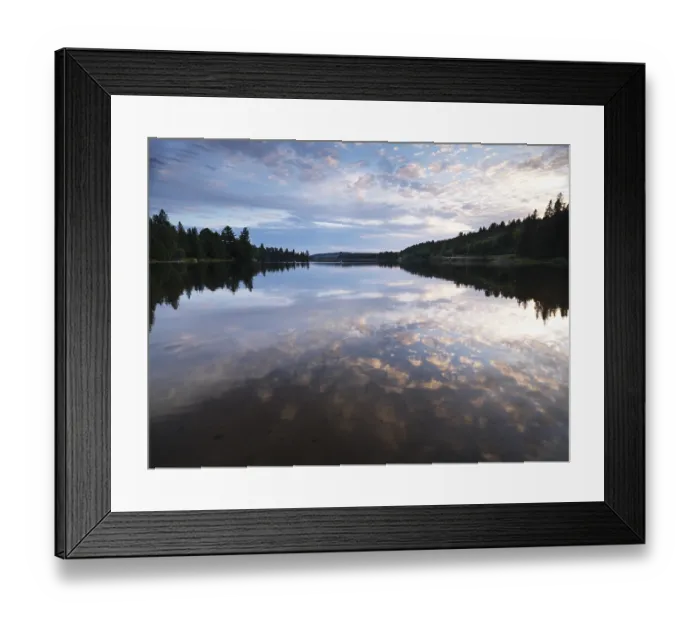 Framed Print : Algonquin Provincial Park summertime nature scenery of the Lake of Two Rivers at sunset Framed Print : Algonquin Provincial Park summertime nature scenery of the Lake of Two Rivers at sunset