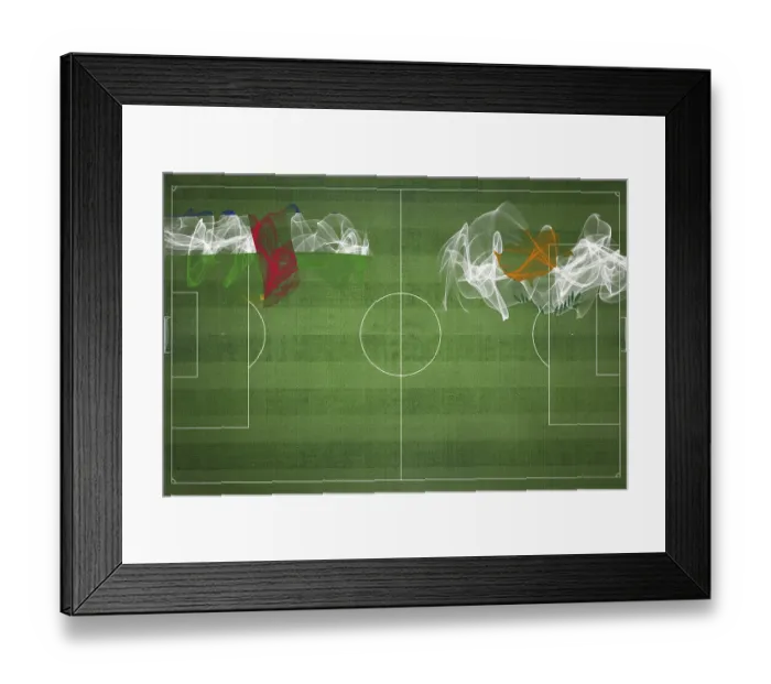 Framed Print : Central African Republic vs Cyprus Soccer Match