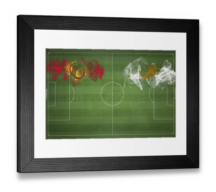Framed Print : Kyrgyzstan vs Cyprus Soccer Match Framed Print : Kyrgyzstan vs Cyprus Soccer Match