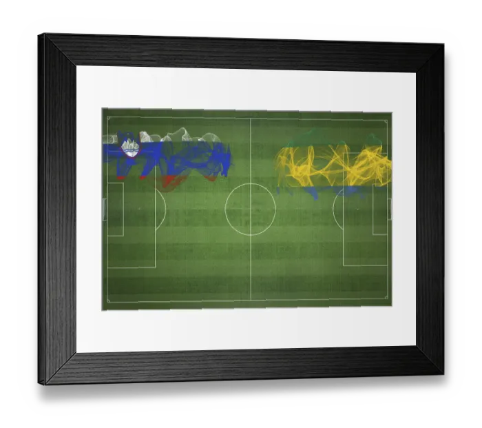 Framed Print : Slovenia vs Gabon Soccer Match