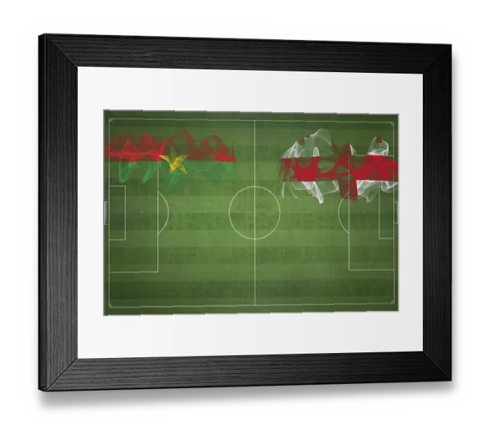 Framed Print : Burkina Faso vs Georgia Soccer Match