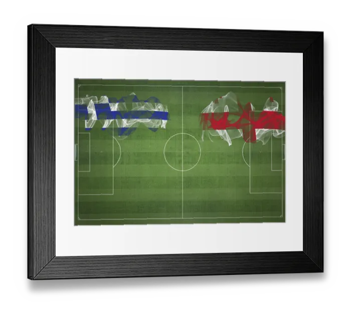 Framed Print : Greece vs Georgia Soccer Match