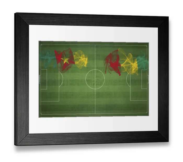 Framed Print : Cameroon vs Guinea Soccer Match