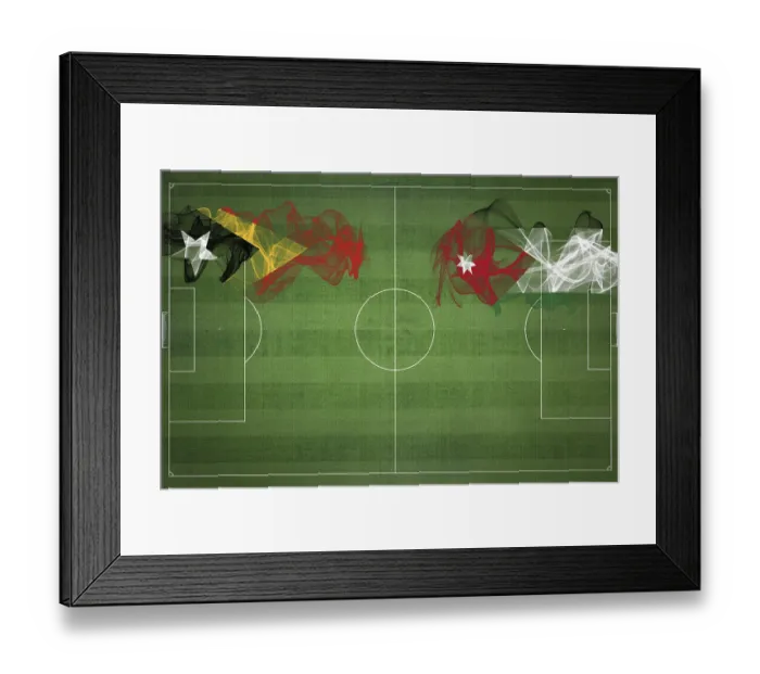 Framed Print : East Timor vs Jordan Soccer Match Framed Print : East Timor vs Jordan Soccer Match
