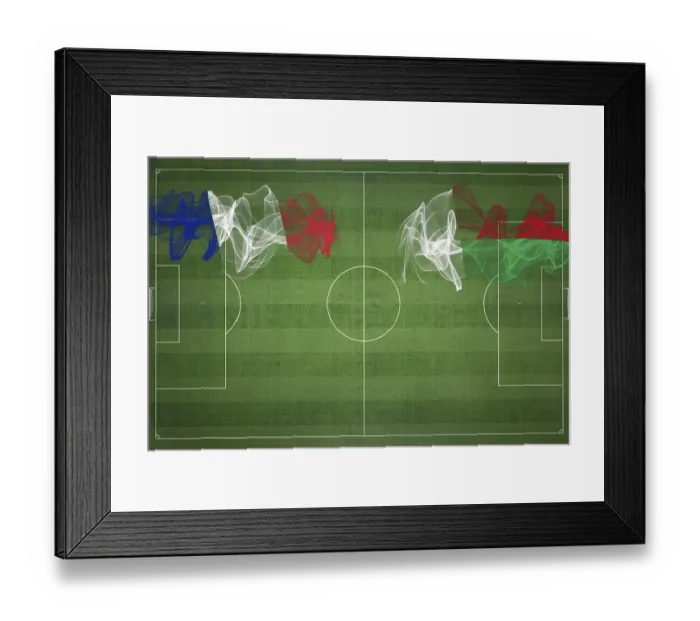 Framed Print : France vs Madagascar Soccer Match