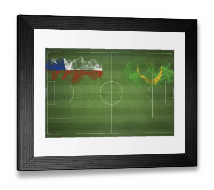Framed Print : Chile vs Mauritania Soccer Match