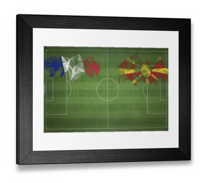 Framed Print : France vs North Macedonia Soccer Match