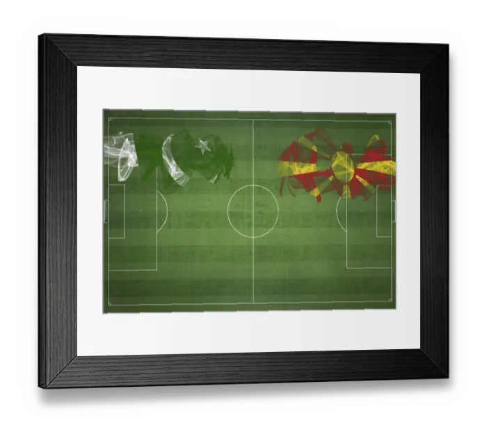 Framed Print : Pakistan vs North Macedonia Soccer Match Framed Print : Pakistan vs North Macedonia Soccer Match
