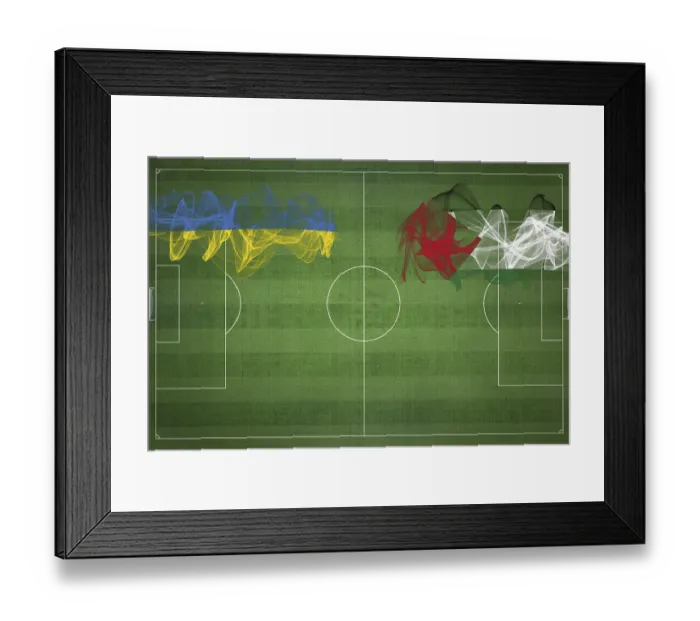 Framed Print : Ukraine vs Palestine Soccer Match Framed Print : Ukraine vs Palestine Soccer Match