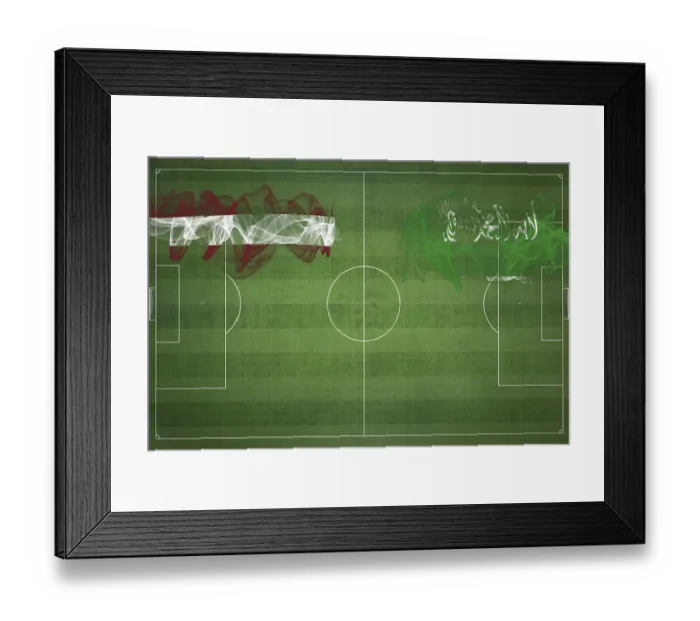Framed Print : Latvia vs Saudi Arabia Soccer Match