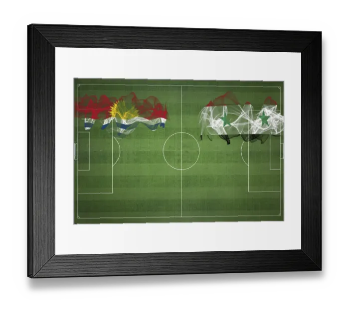 Framed Print : Kiribati vs Syria Soccer Match