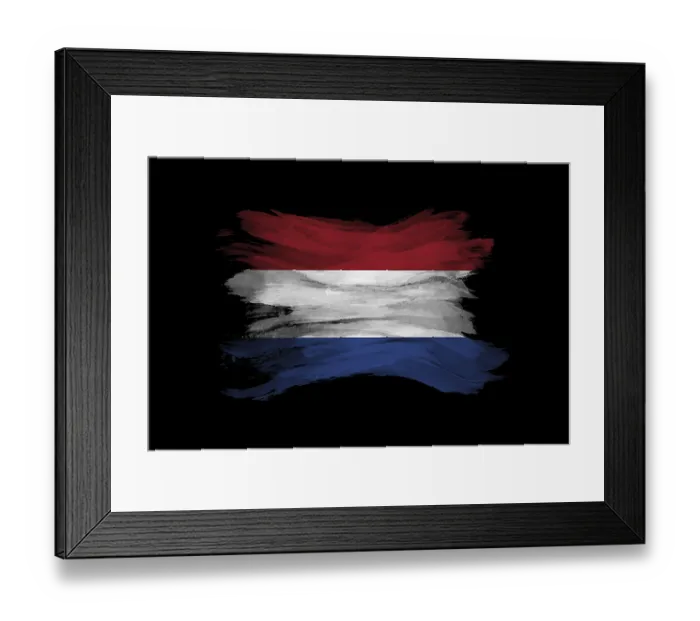 Framed Print : Netherlands glitter flag, national flag Framed Print : Netherlands glitter flag, national flag