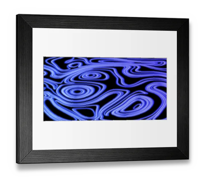 Framed Print : Neon Glow violet lines on a dark background Framed Print : Neon Glow violet lines on a dark background
