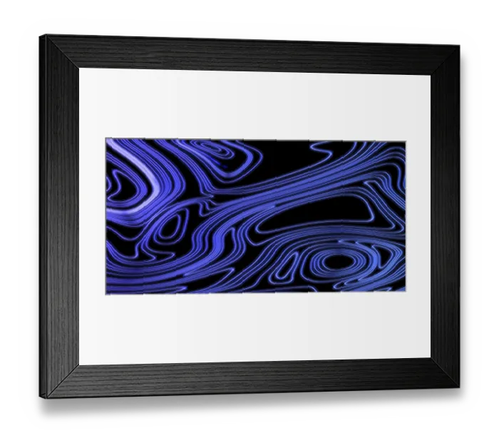 Framed Print : Neon Glow violet lines on a dark background Framed Print : Neon Glow violet lines on a dark background