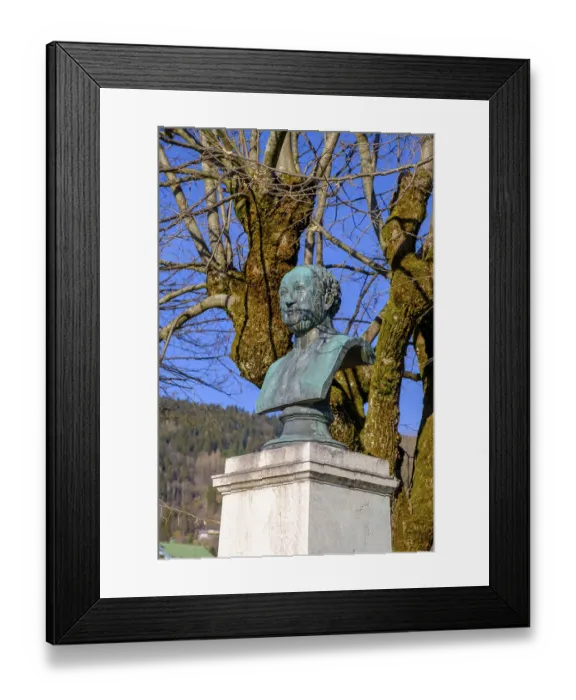 Framed Print : Monument to King Max II in the spa gardens Framed Print : Monument to King Max II in the spa gardens