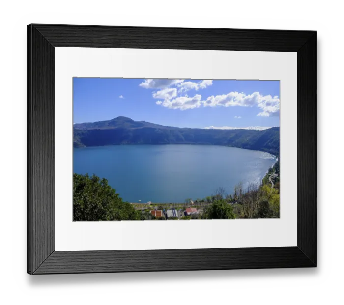Framed Print : Lake Albano, Lago Albano from Castel Gandolfo