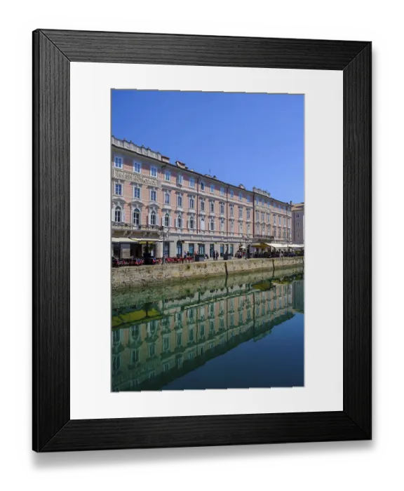 Framed Print : Commercial and residential buildings on the Grand Canal