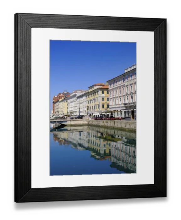 Framed Print : Commercial and residential buildings on the Grand Canal