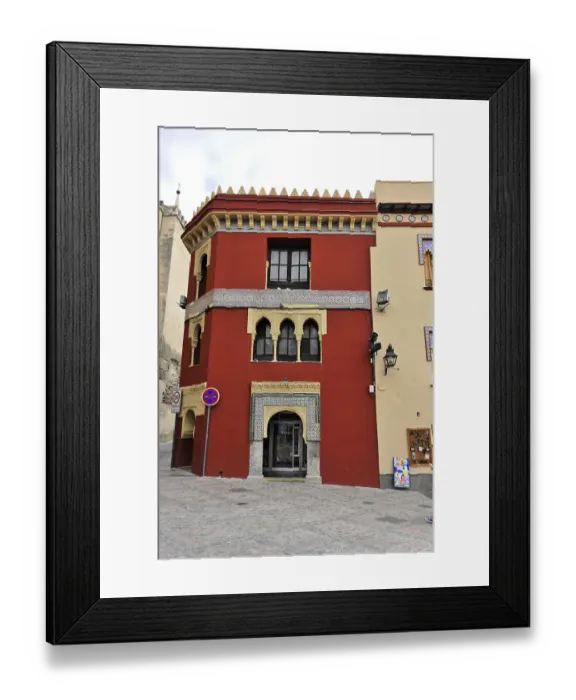 Framed Print : Colourful building with rich ornamentation in an urban setting Framed Print : Colourful building with rich ornamentation in an urban setting