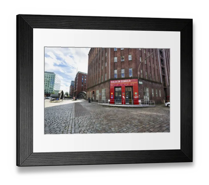 Framed Print : Dialogue in the dark, immersive experience exhibition