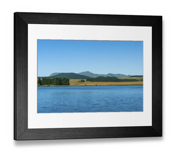 Framed Print : Lake of Bourdouze, Auvergne Volcanoes Regional Park