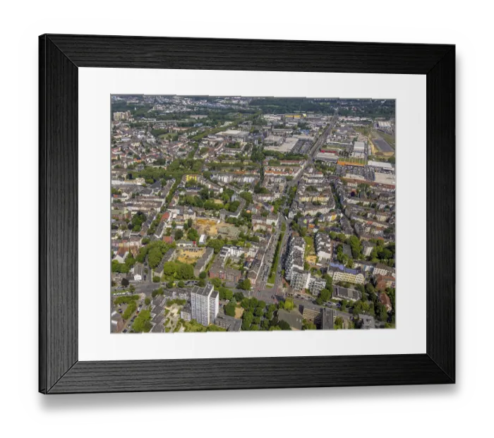 Framed Print : Aerial view, BornstraBe residential area Framed Print : Aerial view, BornstraBe residential area
