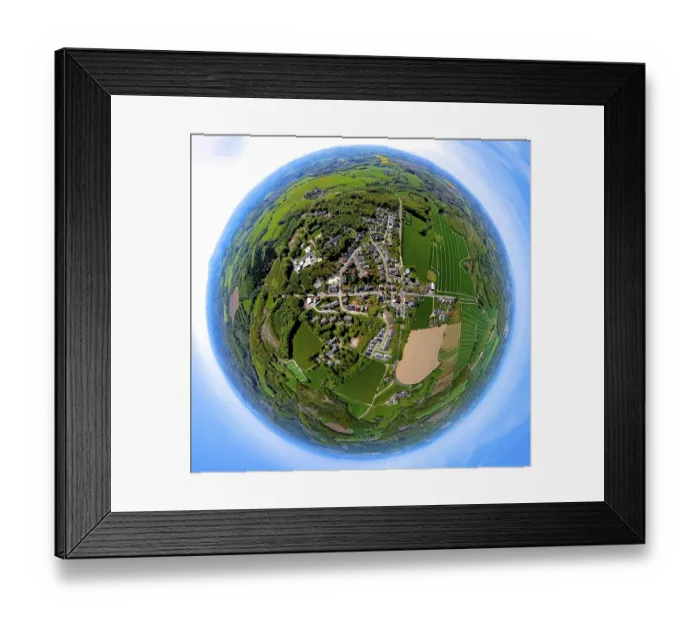 Framed Print : Aerial view, district Waldbauer Zurstrasse