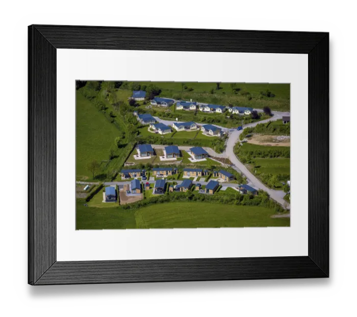 Framed Print : Aerial view, Sauerland Ferien Resort Framed Print : Aerial view, Sauerland Ferien Resort