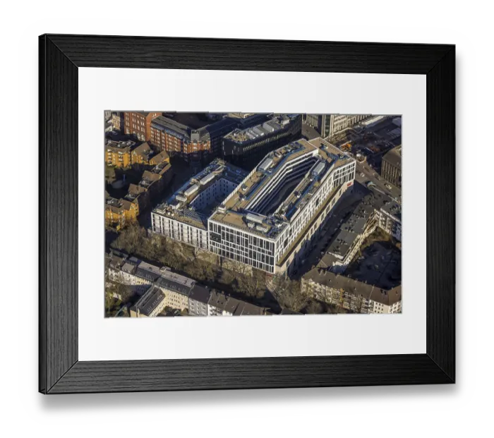 Framed Print : Aerial view, Husemann-Karree, Gleisdreieck