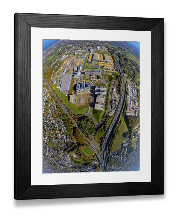 Framed Print : Aerial view, large construction site Mark 51 / 7