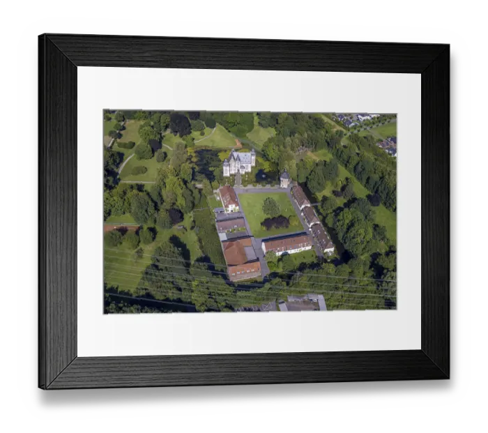 Framed Print : Aerial view, Bodelschwingh Palace and Palace Park Framed Print : Aerial view, Bodelschwingh Palace and Palace Park