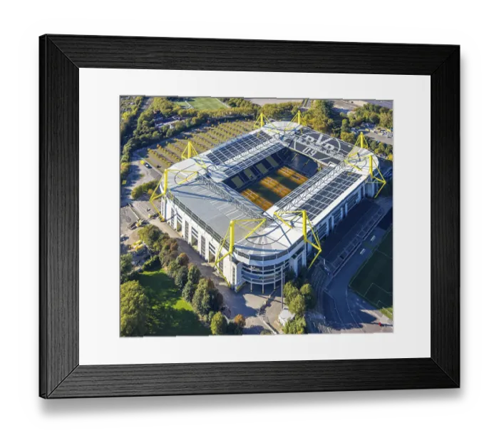 Framed Print : Aerial view, Signal Iduna Park