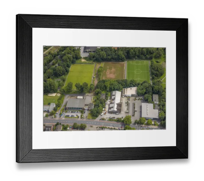 Framed Print : Aerial view, Duisburg-Sud