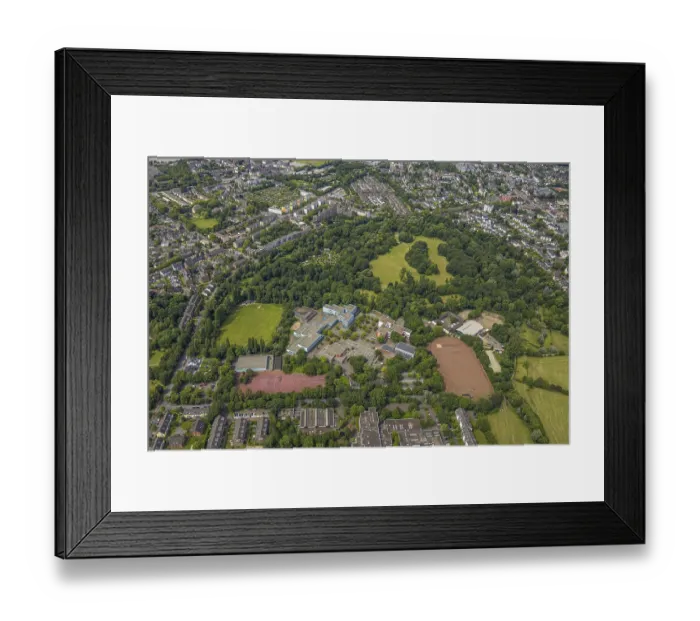 Framed Print : Aerial view, Duisburg-Sud