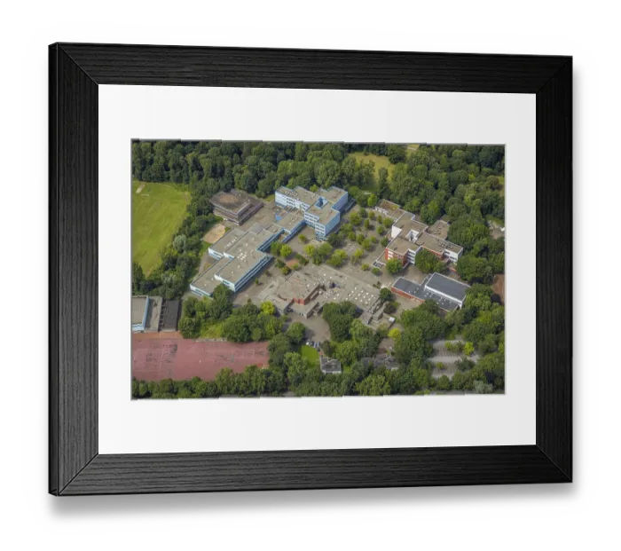 Framed Print : Aerial view, Duisburg-Sud