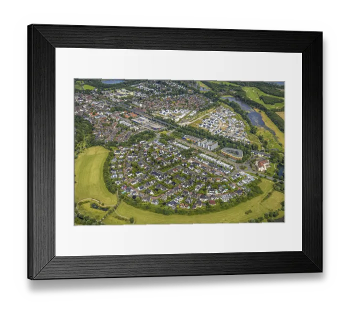 Framed Print : Aerial view, Duisburg-Sud Framed Print : Aerial view, Duisburg-Sud