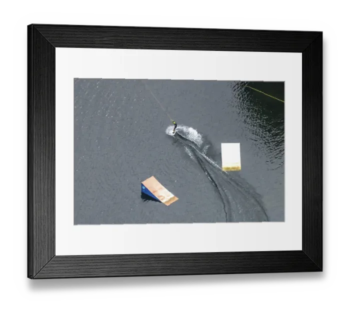 Framed Print : Aerial view, Duisburg-West, Toeppersee Framed Print : Aerial view, Duisburg-West, Toeppersee